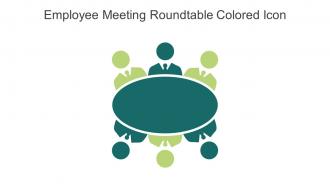 Employee Meeting Roundtable Colored Icon In Powerpoint Pptx Png And Editable Eps Format