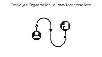 Employee Organization Journey Monotone Icon In Powerpoint Pptx Png And Editable Eps Format