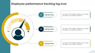 Employee Performance Tracking Log Icon Ppt Example