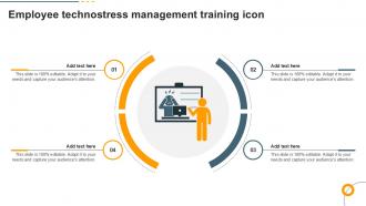 Employee Technostress Management Training Icon Ppt Sample