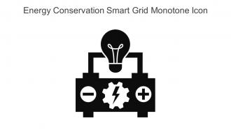 Energy Conservation Smart Grid Monotone Icon In Powerpoint Pptx Png And Editable Eps Format