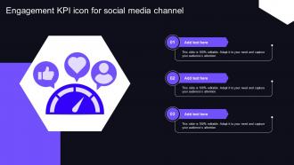 Engagement KPI Icon For Social Media Channel