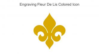 Engraving Fleur De Lis Colored Icon In Powerpoint Pptx Png And Editable Eps Format