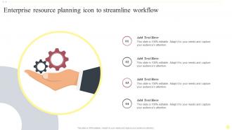 Enterprise Resource Planning Icon To Streamline Workflow