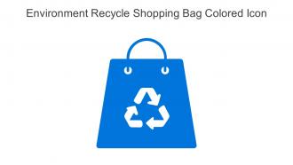 Environment Recycle Shopping Bag Colored Icon In Powerpoint Pptx Png And Editable Eps Format