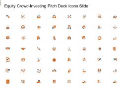 Equity crowd investing pitch deck icons slide