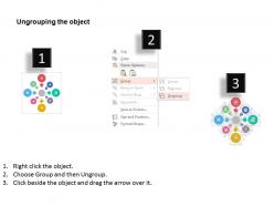 Er circle arrow process diagram with icons flat powerpoint design