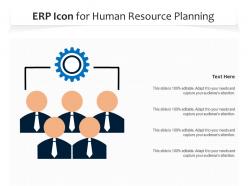 Erp icon for human resource planning