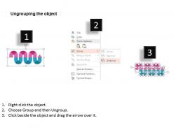 Es spiral arrow with multiple business process icons flat powerpoint design