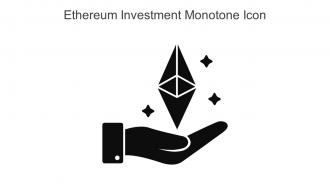 Ethereum Investment Monotone Icon In Powerpoint Pptx Png And Editable Eps Format