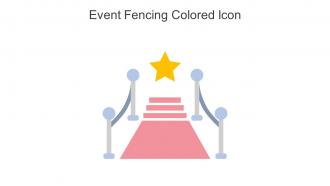 Event Fencing Colored Icon In Powerpoint Pptx Png And Editable Eps Format
