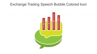 Exchange Trading Speech Bubble Colored Icon In Powerpoint Pptx Png And Editable Eps Format