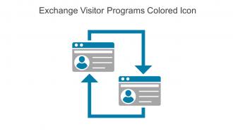 Exchange Visitor Programs Colored Icon In Powerpoint Pptx Png And Editable Eps Format