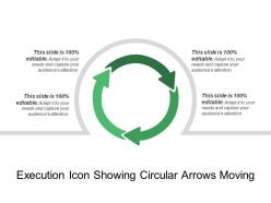 Execution icon showing circular arrows moving