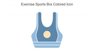 Exercise Sports Bra Colored Icon In Powerpoint Pptx Png And Editable Eps Format