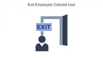 Exit Employee Colored Icon In Powerpoint Pptx Png And Editable Eps Format