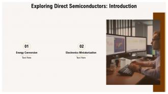 Exploring Direct Semiconductors Innovations And Applications PPT Slides ST AI Professionally Idea