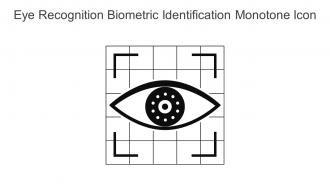 Eye Recognition Biometric Identification Monotone Icon In Powerpoint Pptx Png And Editable Eps Format
