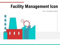 Facility management icon enterprise manufacturing gear warehouse services