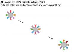 Fb eight staged octagon process diagram with icons flat powerpoint design