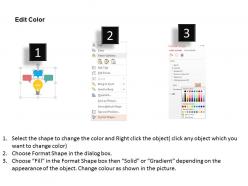 Fc bulb idea generation with business icons flat powerpoint design