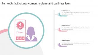 Femtech Facilitating Women Hygiene And Wellness Icon