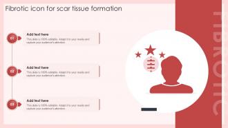 Fibrotic Icon For Scar Tissue Formation PPT Template