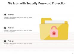 File Icon Security Password Protection Storage Penetration Magnifying Glass