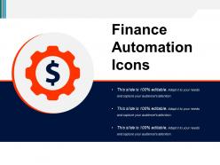 Finance automation icons powerpoint slide ideas