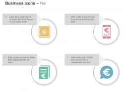 Financial banking solutions mobile transfer data representation ppt icons graphics
