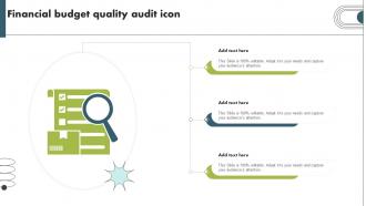 Financial Budget Quality Audit Icon