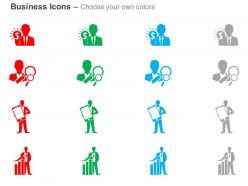 Financial idea search growth analysis ppt icons graphics