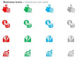 Financial investment data notification growth chart financial growth ppt icons graphics