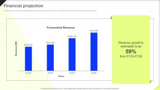 Financial Projection Professional Icons Platform Investor Funding Elevator Pitch Deck