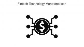 Fintech Technology Monotone Icon In Powerpoint Pptx Png And Editable Eps Format