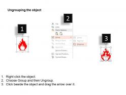 Fire eye and face explosive glassware hazard iso icons for powerpoint