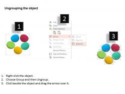 Five staged business icons for target achievement powerpoint template