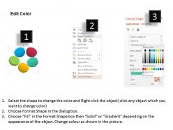 Five staged business icons for target achievement powerpoint template