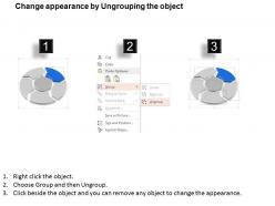 Five staged circle with business process icons powerpoint template slide