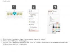 Five tags and icons business infographics powerpoint slides