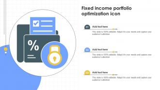 Fixed Income Portfolio Optimization Icon