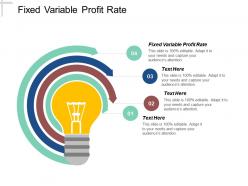 Fixed variable profit rate ppt powerpoint presentation icon outline cpb