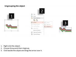 Fj five zigzag arrows with option and icons flat powerpoint design