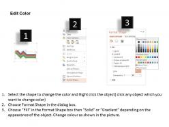 Fj five zigzag arrows with option and icons flat powerpoint design