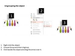 Fk four staged tie diagram and icons flat powerpoint design