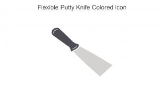 Flexible Putty Knife Colored Icon In Powerpoint Pptx Png And Editable Eps Format