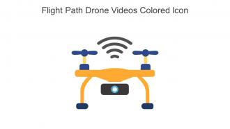 Flight Path Drone Videos Colored Icon In Powerpoint Pptx Png And Editable Eps Format