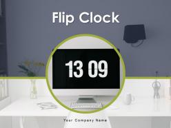 Flip clock information furniture countdown indicating