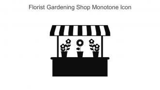 Florist Gardening Shop Monotone Icon In Powerpoint Pptx Png And Editable Eps Format