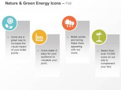 Flower factory trees beach side ppt icons graphics